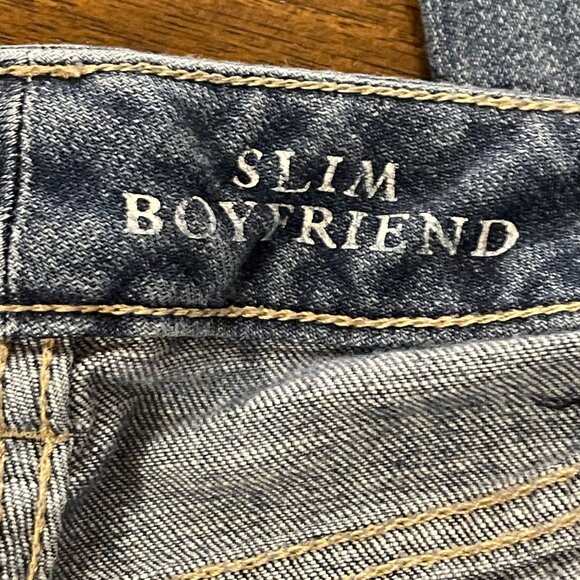 The Limited Slim Boyfriend Womens Jeans Mid Rise Blue Denim Casual Sz 0R - Picture 7 of 11